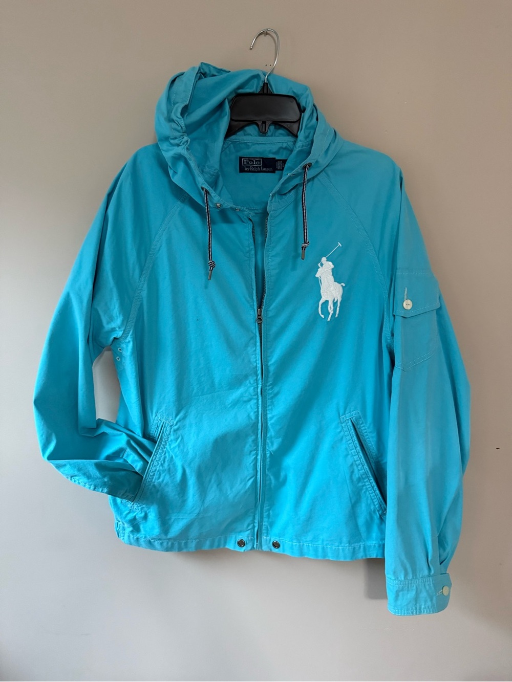 Polo by Ralph Lauren Turquoise Hooded Utility Jacket